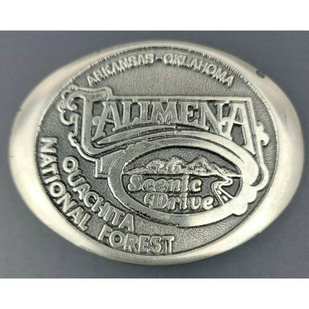 Talimena National Scenic Byway Ouachita National Forest Vintage Belt Buckle